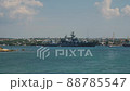 Rrussian cruiser Moskva. Sevastopol July 23, 2019 Russian warship at sea 88785547