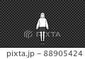 十幾歲和二十多歲的女性,全身插圖,以及驚訝和大笑動作的動畫。帶 Alpha 通道。 十幾歲和二十多歲的女性,全身插圖,以及驚訝和大笑動作的動畫。帶 Alpha 通道。 88905424