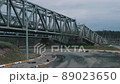Undermined railway bridge in Ukraine 89023650