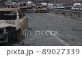 burned and abandoned civilian vehicles 89027339