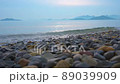 Early morning coastal beach material 89039909