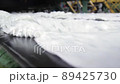 Production process for the manufacture of white synthetic acrylic fiber in a petrochemical plant 89425730