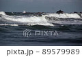 犬吠埼の荒磯と波 89579989