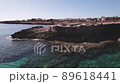 drone 4k aerial footage protaras cyprus sea holiday resort ocean turquoise coast beach vacation 89618441