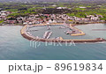 Aerial Drone 4k video of Zygi Marina Harbour in Cyprus, blue Mediterranean Sea, yachts, boats, Greece, ocean  89619834
