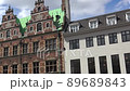 Beautiful facade of an old house. Copenhagen. Denmark. 89689843