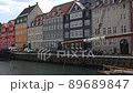 Beautiful colored old houses in Copenhagen. Denmark.  89689847
