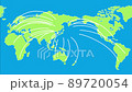 日本から世界へ広がるネットワークのアニメーション動画素材 89720054