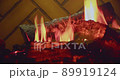 Electric Home Fireplace. Winter holliday 89919124