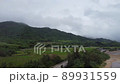 [Aerial view] Ishigaki Island Nagura Bay in cloudy weather 89931559