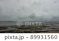 [Aerial view] Ishigaki Island Nagura Bay in cloudy weather 89931560