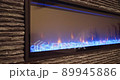 Electric Home Fireplace. Winter holliday 89945886