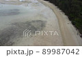 [Aerial view] Ishigaki Island Sukuji beach in cloudy weather 89987042