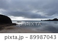 [Aerial view] Ishigaki Island Sukuji beach in cloudy weather 89987043