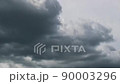 Dramatic cloudscape time lapse. Dark scene with white grey clouds 90003296