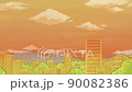 Cityscape animation of moving clouds Evening 90082386