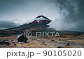 Parque Nacional Cotopaxi, Ecuador, Timelapse - The volcano in The Cotopaxi National Parc called the Parque Nacional Cotopaxi mountains during the a stormy day 90105020