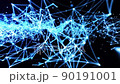Seamless connected blue lines and dots represent a communication network. Connecting people. Business dealings. Trade sales. 90191001