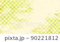 Japanese-style movie material with maple leaves, golden gold 90221812