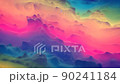 Colorful organic form 3D render VJ loop animation 90241184
