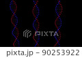 這是一個想像 DNA 序列的動畫。由於它沒有背景，因此可以用於合成。 90253922