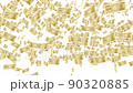 一萬日元鈔票在空中飛翔的動畫素材 90320885