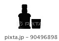 Old whiskey bottle icon animation outline best object on white background 90496898