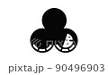 Whiskey barrel stack icon animation outline best object on white background 90496903