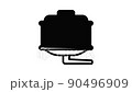 Whiskey factory barrel icon animation outline best object on white background 90496909