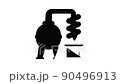 Whiskey production icon animation outline best object on white background 90496913