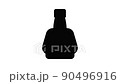Whiskey bottle icon animation outline best object on white background 90496916