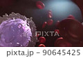 white blood cells in the blood 90645425