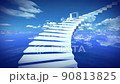 Go up the stairs to the sky, a mysterious sky 90813825