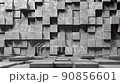 Concrete cube background 90856601