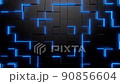 Neon cube background 90856604