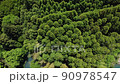 ドローン空撮 森と川_01 90978547