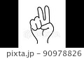 Countdown with fingers 90978826