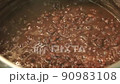 Video of boiling azuki beans with handmade bean paste 90983108