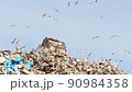 City garbage dump close up 90984358