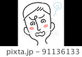 A man who looks around 91136133