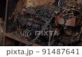 fire after electrical short circuit 91487641