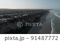 Carlsbad California video drone footage 4K. Ocean campground side. 91487772