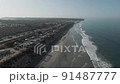 Carlsbad California video drone footage 4K. Ocean campground side. 91487777