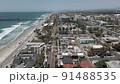 Oceanside California panoramic footage beach view 91488535