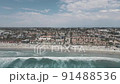Oceanside California panoramic footage beach view 91488536