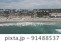 Oceanside California panoramic footage beach view 91488537