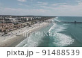 Oceanside California panoramic footage beach view 91488539