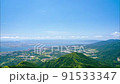 Time-lapse video of Lake Biwa from the Hira Mountains in summer 91533347
