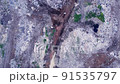 Aerial view of garbage dump 91535797