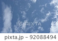 Summer sky and flowing white clouds 92088494